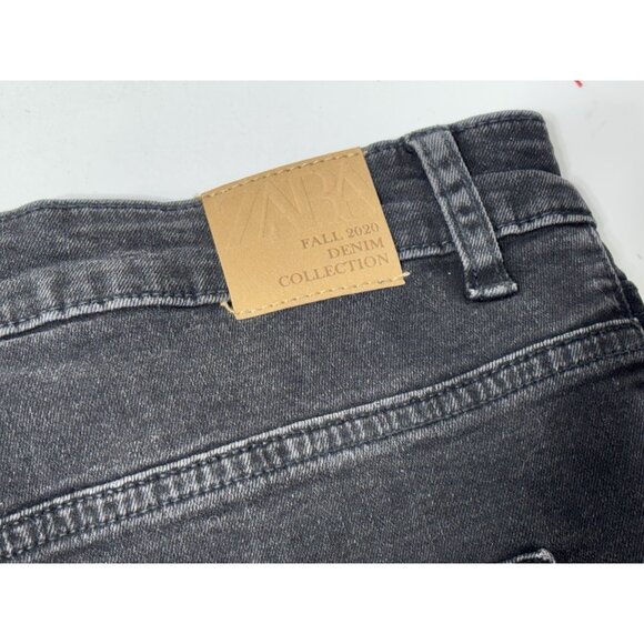 New Without Tags - ZARA Fall 2020 Denim Collection Womens 12 Black Skinny Jeans - Picture 6 of 6